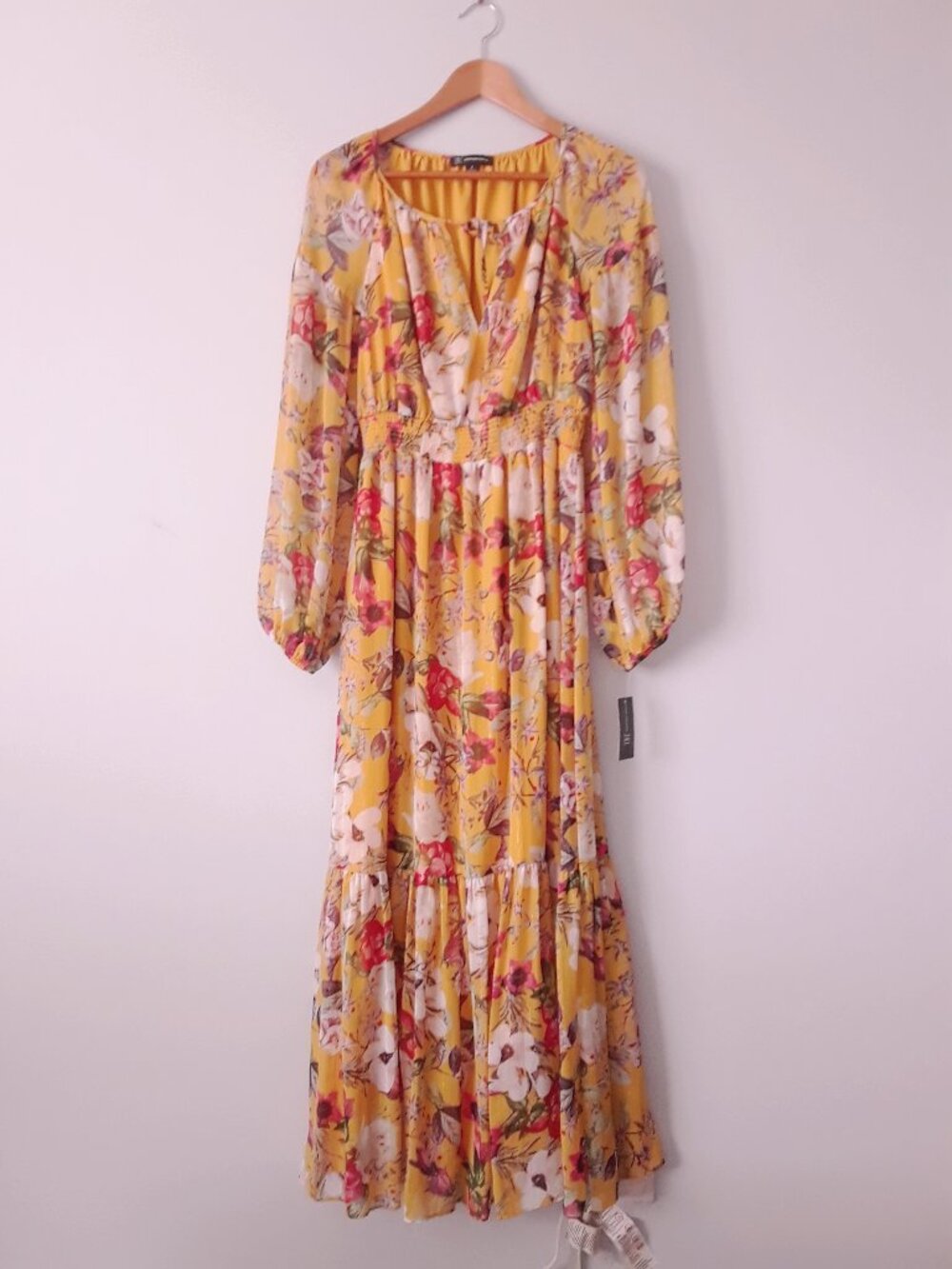 NWT INC The Bay Floral Boho Maxi Peasant Dress
